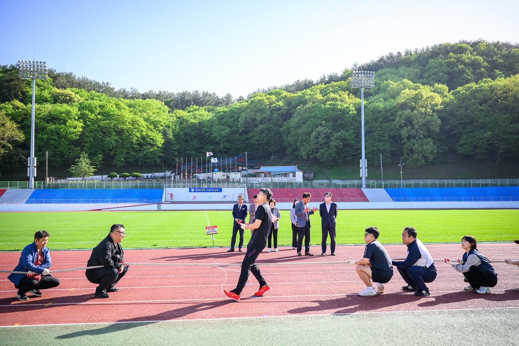 경남 장애인생활체육대회 참가 선수단 합동훈련 격려3